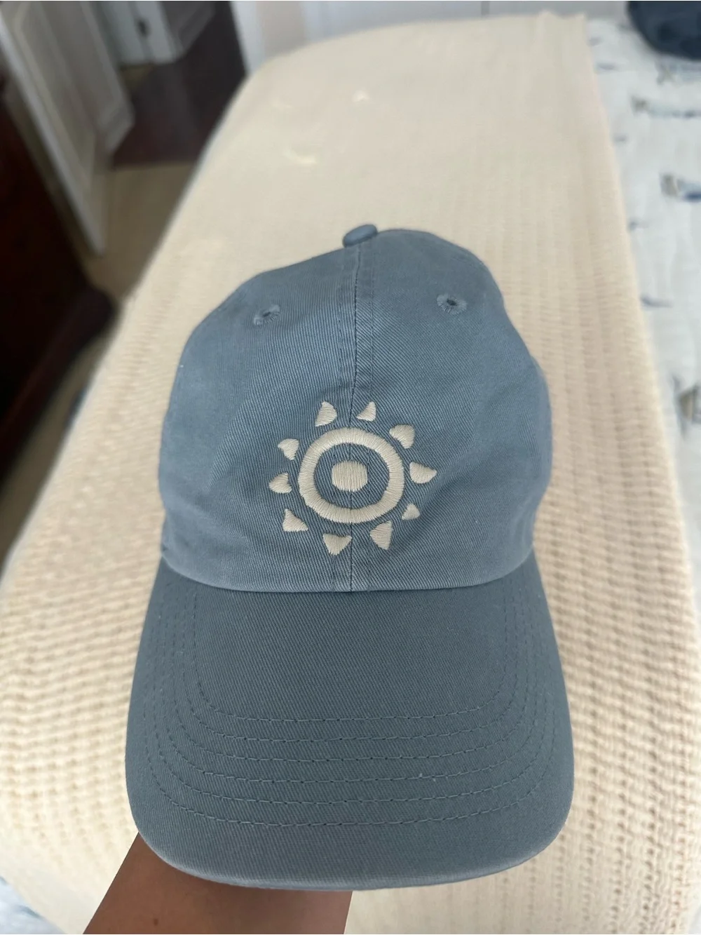 Life Is Good Light Blue Sun Logo Baseball Cap